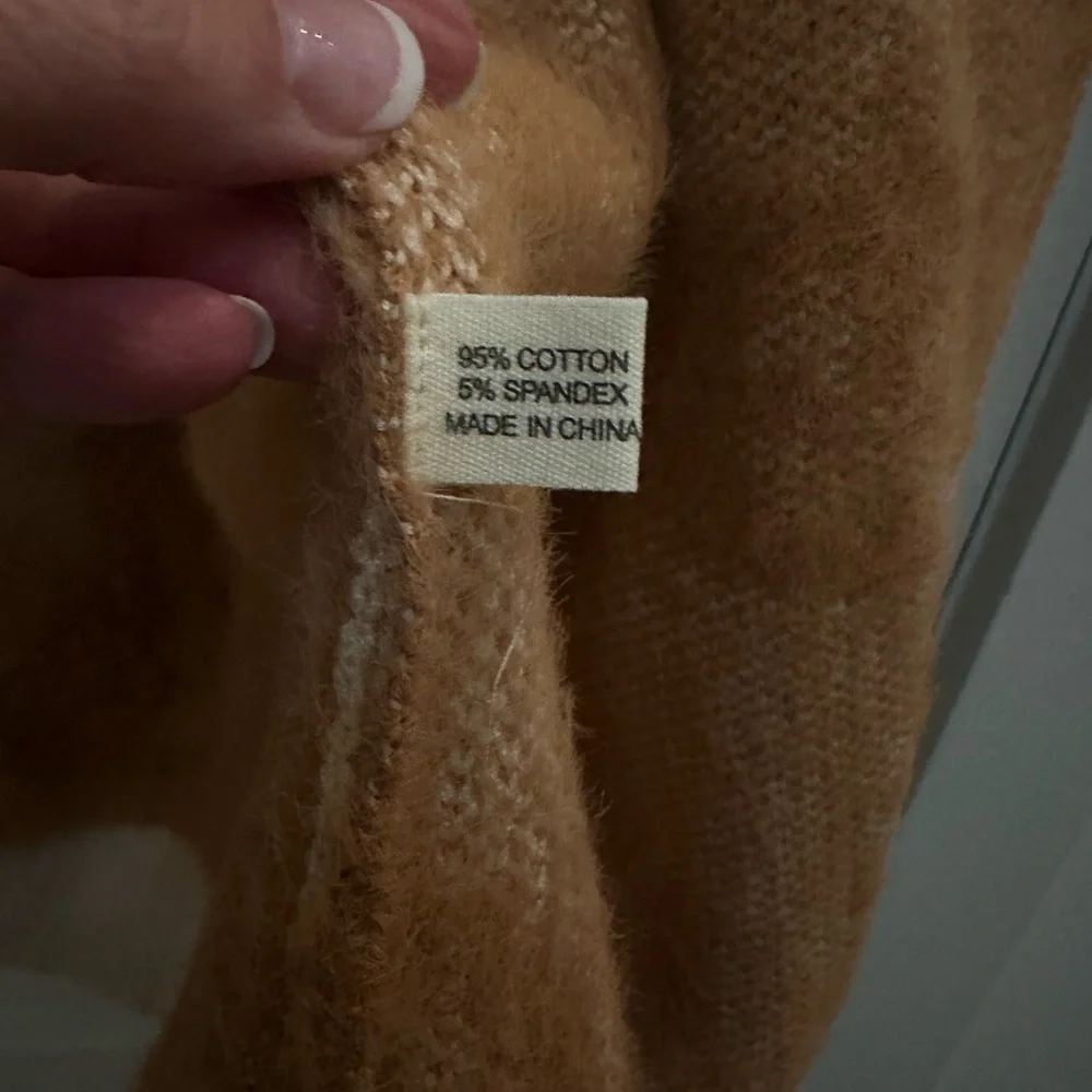 Nora Madison Tan Knit Sweater - Picture 6 of 7
